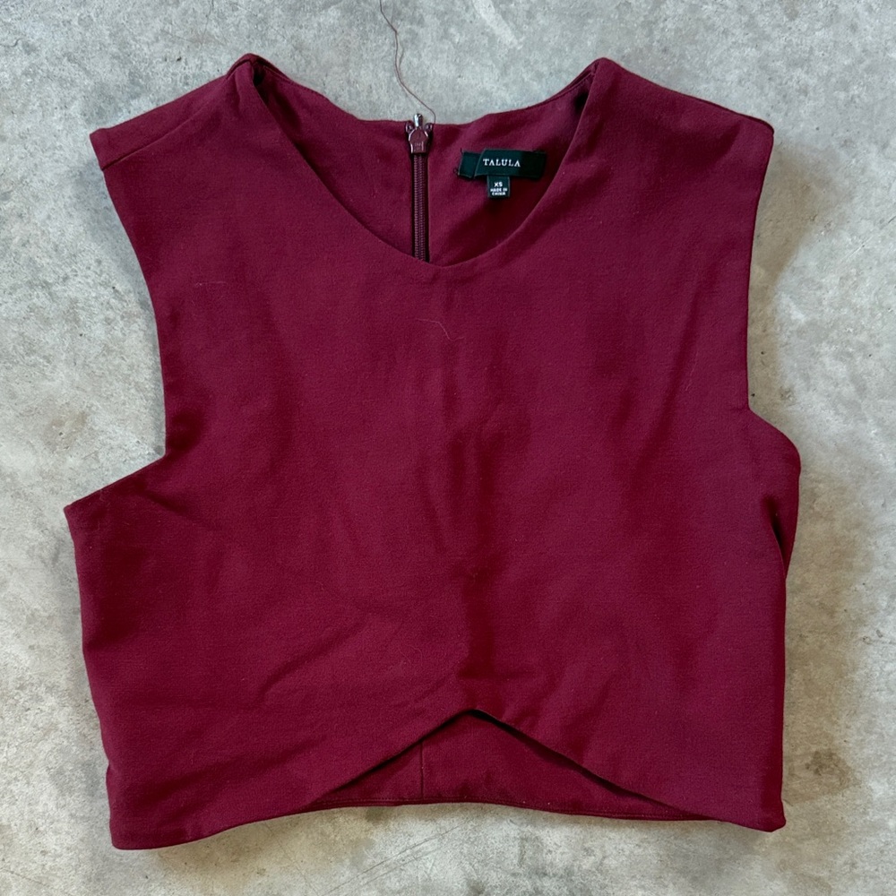 TALULAH Deep Red Tank Top